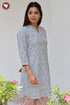 Cambric Cotton Kurta In Floral Block Print