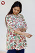 Cambric Cotton Floral Pintuck Top