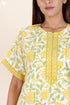 Bizzy Lizzy Zipper Kaftan In Floral Block Print