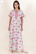 Bizzy Lizzy Zipper Kaftan In Floral Block Print