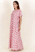 Bizzy Lizzy Zipper Kaftan In Floral Block Print