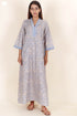 Bizzy Lizzy Full Sleeved Kaftan In Floral Block Print