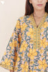 Bizzy Lizzy Full Sleeved Kaftan In Floral Block Print