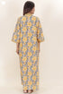 Bizzy Lizzy Full Sleeved Kaftan In Floral Block Print