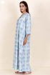 Bizzy Lizzy Full Sleeved Kaftan In Floral Block Print