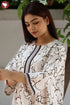 Bizzy Lizzy Full Sleeved Zip Kaftan In Paisley Block Print