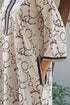Bizzy Lizzy Full Sleeved Zip Kaftan In Paisley Block Print