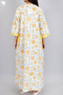 60’s Cotton Zipper Kaftan Full Sleeved In Floral Print