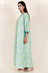 60’s Cotton Zipper Kaftan In Floral Print