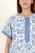 60’s Cotton Zipper Kaftan In Floral Print