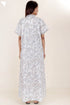 60’s Cotton Short Sleeve Kaftan In Floral Print