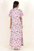 60’s Cotton Short Sleeve Kaftan In Floral Print