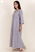 60’s Cotton Full Sleeved Kaftan In Graphic Print