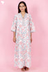 60’s Cotton Full Sleeved Kaftan In Floral Print