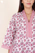 60’s Cotton Full Sleeved Kaftan In Floral Print