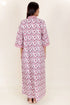 60’s Cotton Full Sleeved Kaftan In Floral Print
