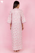 60’s Cotton Full Sleeved Kaftan In Floral Print