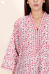 60’s Cotton Full Sleeved Kaftan In Floral Print