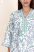 60’s Cotton Full Sleeved Kaftan In Floral Print