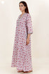 60’s Cotton Full Sleeved Kaftan In Floral Print