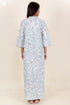 60’s Cotton Full Sleeved Kaftan In Floral Print