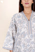 60’s Cotton Full Sleeved Kaftan In Floral Print