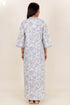 60’s Cotton Full Sleeved Kaftan In Floral Print