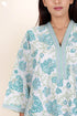 60’s Cotton Full Sleeved Kaftan In Floral Print