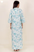 60’s Cotton Full Sleeved Kaftan In Floral Print