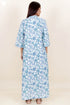 60’s Cotton Full Sleeved Kaftan In Floral Print