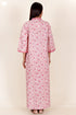 60’s Cotton Full Sleeved Kaftan In Floral Print