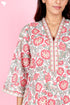 60’s Cotton Full Sleeved Kaftan In Floral Print