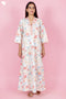 60’s Cotton Full Sleeved Kaftan In Floral Print