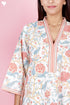 60’s Cotton Full Sleeved Kaftan In Floral Print