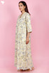 60’s Cotton Full Sleeved Kaftan In Floral Print