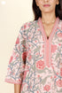 60’s Cotton Full Sleeved Kaftan In Floral Print
