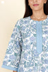 60’s Cotton Full Sleeved Kaftan In Floral Print