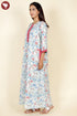 60’s Cotton Full Sleeve Kaftan in Floral Print