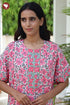 Bizzy Lizzy Front Zipper Kaftan in Floral Print