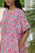 Bizzy Lizzy Front Zipper Kaftan in Floral Print