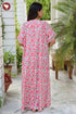 Bizzy Lizzy Front Zipper Kaftan in Floral Print