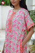 Bizzy Lizzy Front Zipper Kaftan in Floral Print