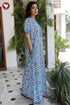 Bizzy Lizzy Front Zipper Kaftan in Floral Print
