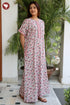 Bizzy Lizzy Front Zipper Kaftan in Floral Print