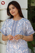 Bizzy Lizzy Front Zipper Kaftan in Floral Print