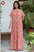 Bizzy Lizzy Front Zipper Kaftan in Floral Print