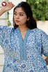 60’s Cotton Short Sleeve Kaftan in Floral Print