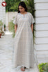 60's Cotton Short Sleeve Kaftan in Floral Print