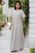 60's Cotton Short Sleeve Kaftan in Floral Print