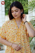 60’s Cotton Short Sleeve Kaftan In Floral Print